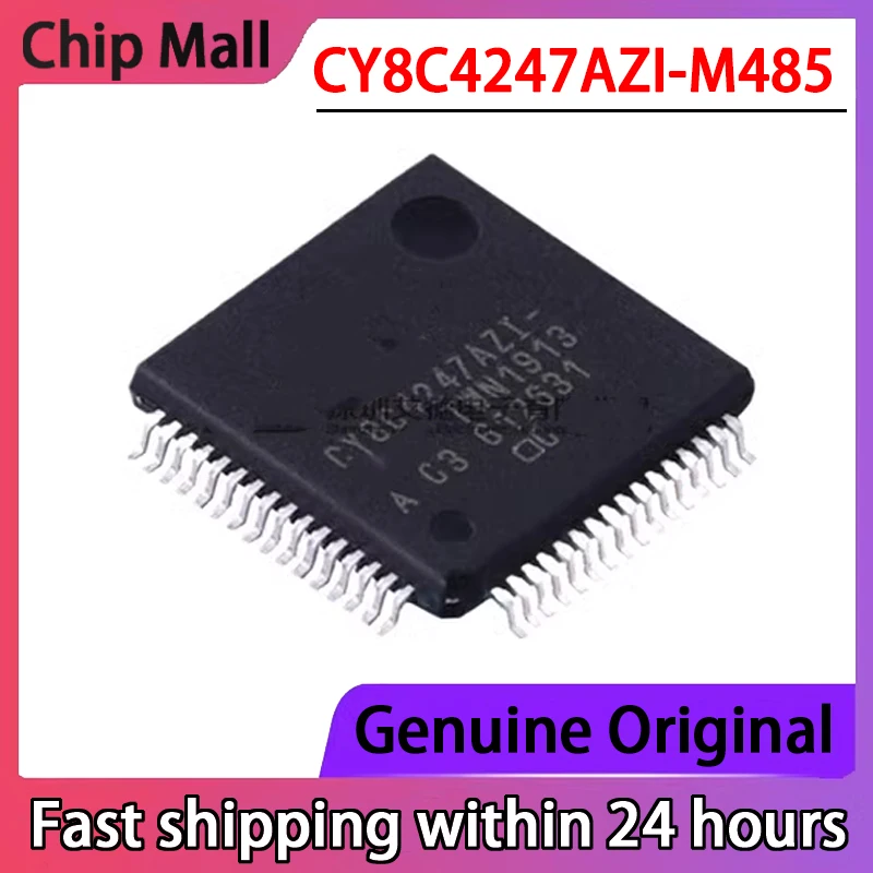 1PCS CY8C4247AZI-M485 CY8C4247AZI TQFP-64 Original 32-bit Microcontroller Chip   IN Stock