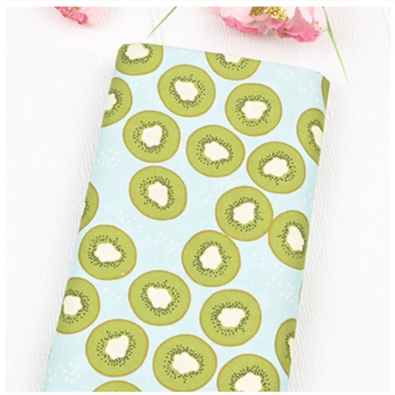 Plain 100% Cotton Fabric, Pastoral Wind Fruit Banana Print, Handmade DIY Bag Garment Shirt Dress, Sewing Tissue, CR-1811