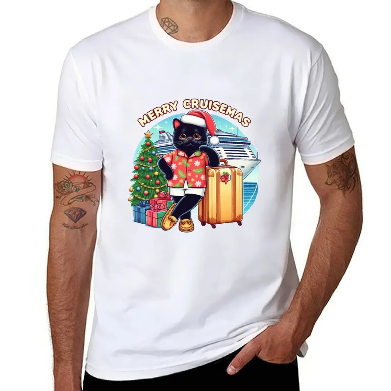 

Merry Cruisemas T-Shirt t shirts for man pack cotton t shirt man plain T-Shirt