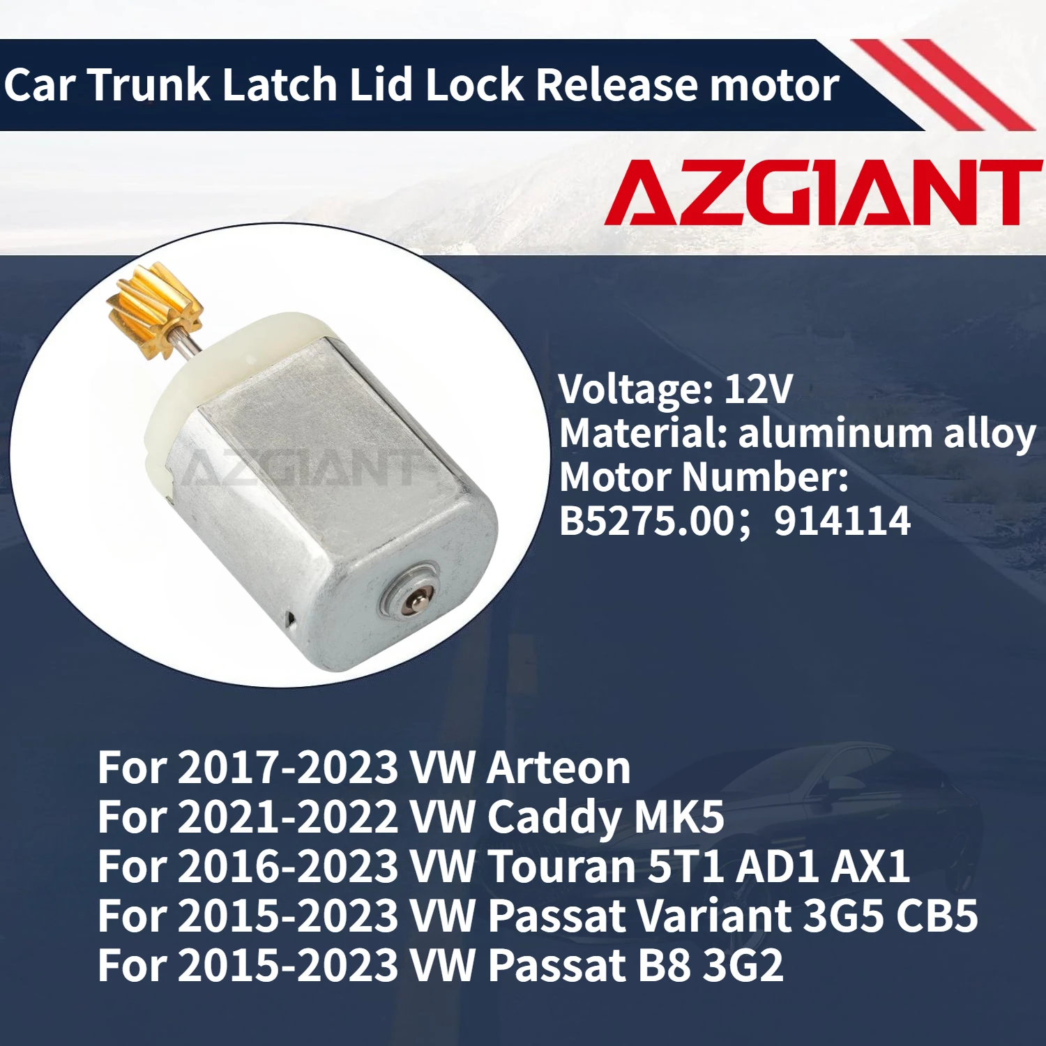 

For 2015-2023 VW Passat Variant 3G5 CB5/B8 3G2/Jetta MK7 2019-2023 Car Trunk Latch Lid Lock Release motor New high-quality OEM