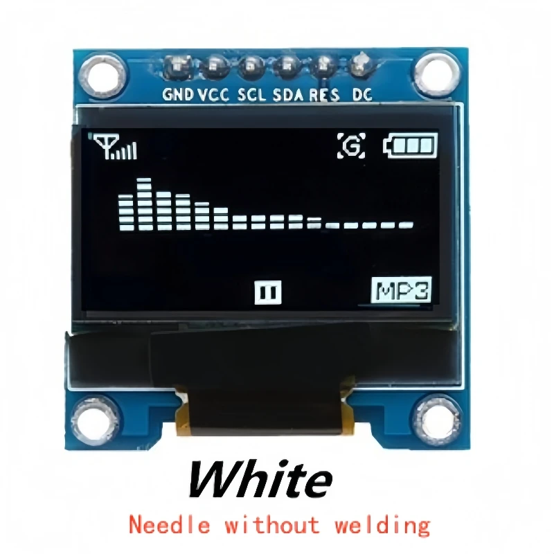 0,96-Zoll blau-weiß-gelb-blaues zweifarbiges IIC-Kommunikations-OLED-Displaymodul für 51-Mikrocontroller – Detail 2