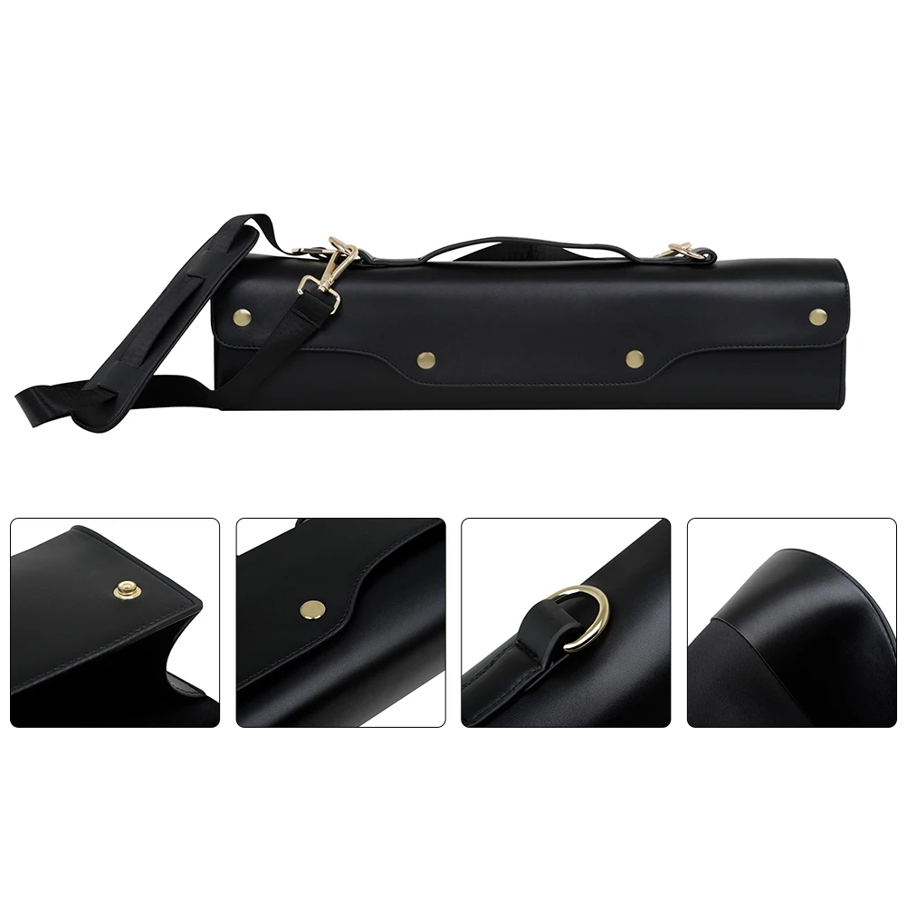 

Handheld Flute Bag Thickened Package Handbag Portable Carrying Tote Container Reed Case