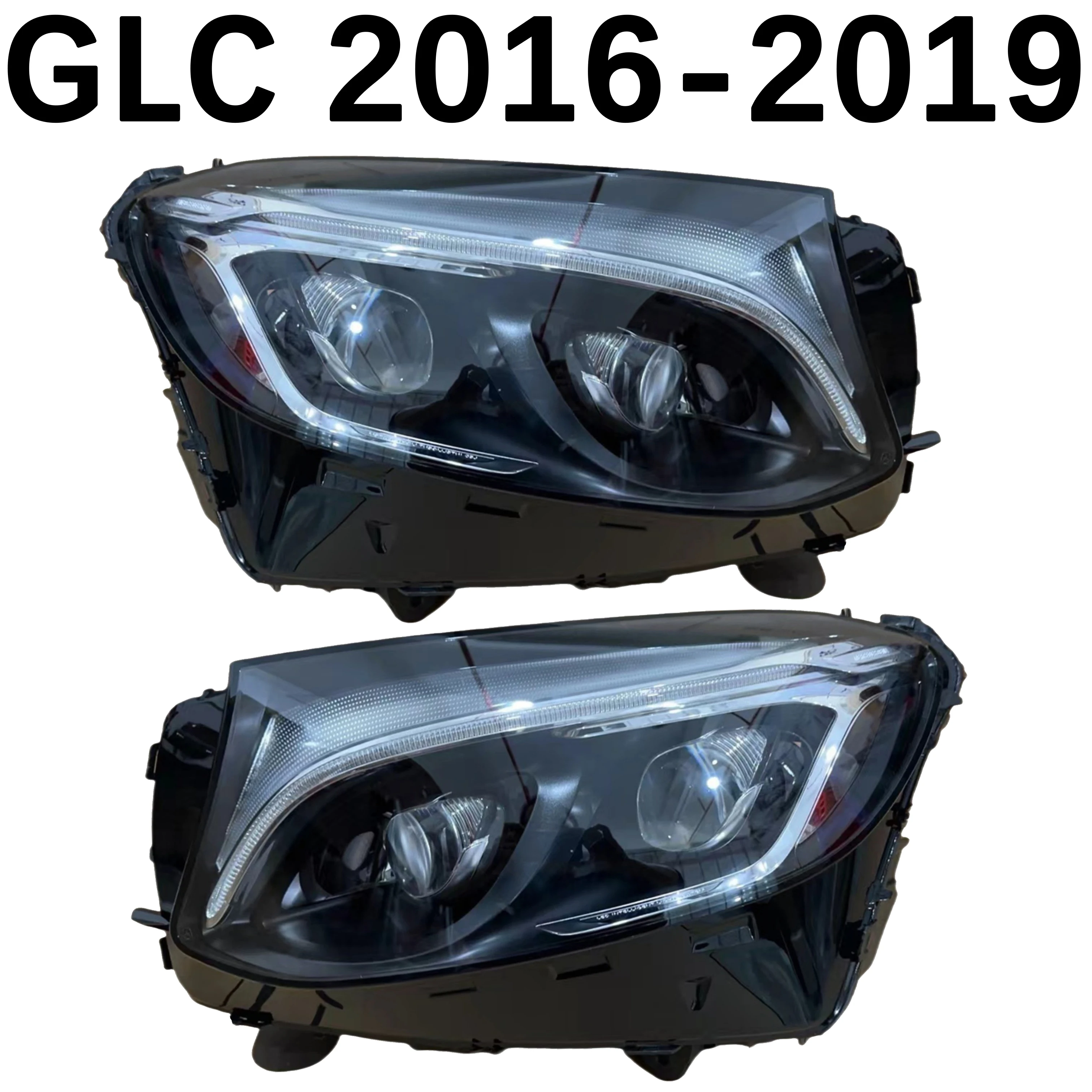

1 шт. для фар Mercedes Benz W253 X253 GLC class 2016-2019 светодиодные фары с двумя линзами A2539061601, A2539061501
