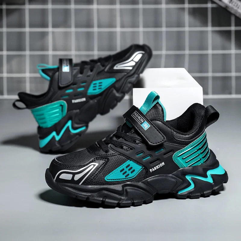 52706-23471f.jpg Kids Casual Running Sneakers PU Leather Comfortable Sports Shoes