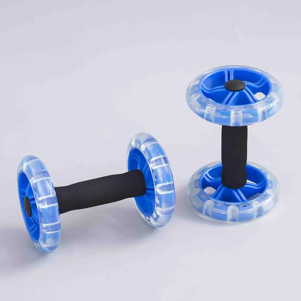 1pc Twin-Wheel Tummy Strength Training Equipment Exercise Wheels Fitness Tummy Shaping Wheel for adults