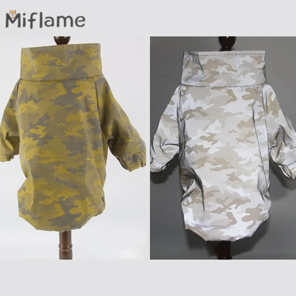 Miflame Pet Parent-child Camouflage Reflective Windproof Coat Dog And Owner Matching Outfits Alaskan Outdoor Large Dogs Clothes