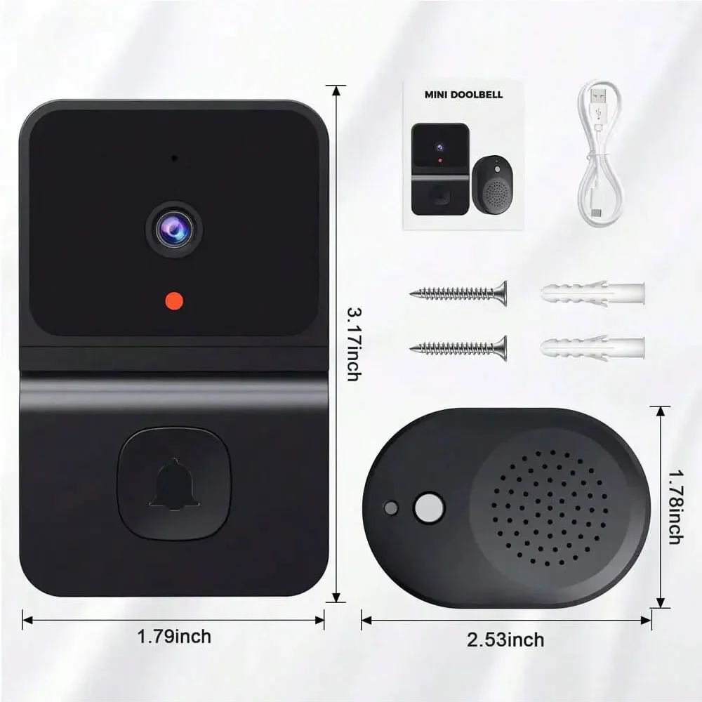 Z30 Wireless Doorbell Camera With Chime Smart Home Security Video Intercom Night Vision WiFi Smart Door Bell Audio
