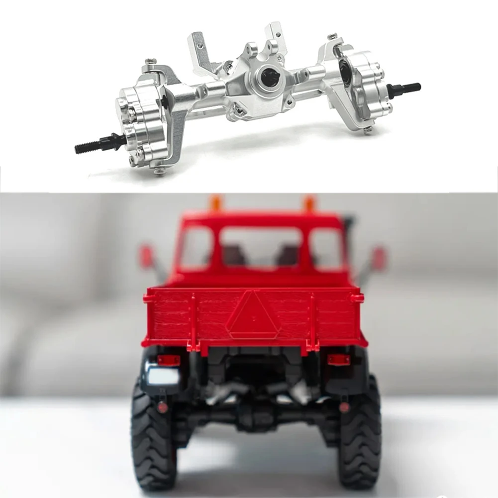 

Component RC Car Metal Complete Front Rear Axle Kit for FMS 1/24 FCX24 Xiaoqi Crusher Chevrolet K5 RC Accessories Silver