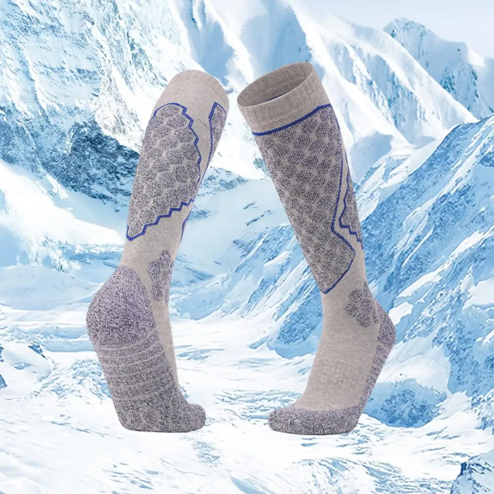 

Ski Socks for Men Winter Athletic Socks Winter Sports Thermal Knee High Ski Socks for Snowboarding Cycling Outdoor for Weather