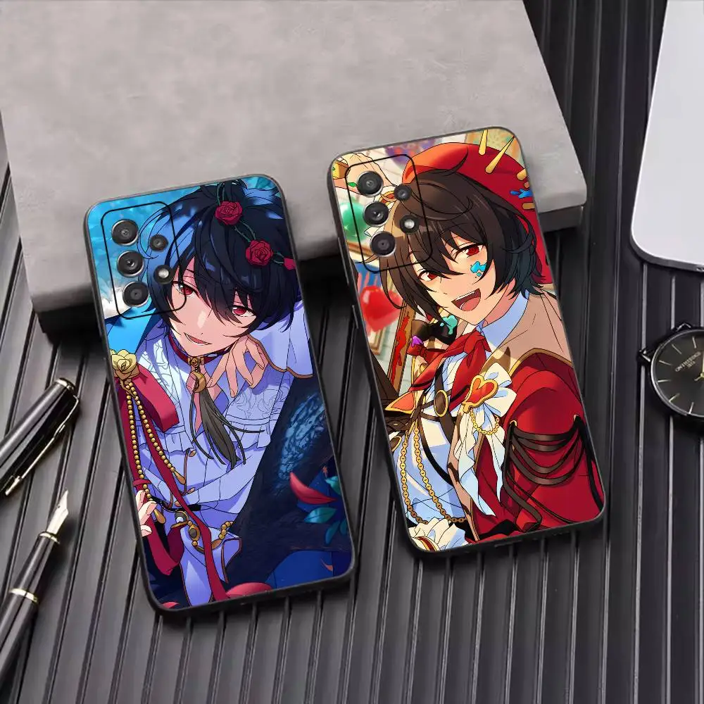 Game Ensemble Stars Sakuma Ritsu Phone Case for Samsung Galaxy S23,S24,S25,S22,Ultra,S21,Plus,FE,Lite,Note,10,Black Cover