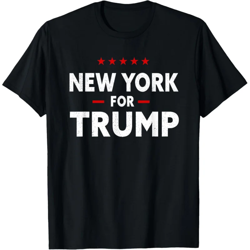 

New York For Trump 2024 47th president of the USA T-Shirt Loose men's and women's clothing