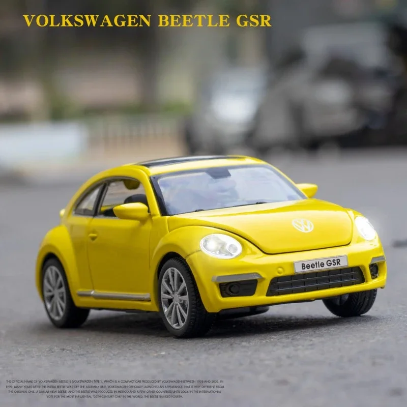 

Simulation 1:32 Volkswagen Beetle GSR Car Model Diecast Metal Toy Vehicle For Children Boy Birthday Gift Miniature Voiture