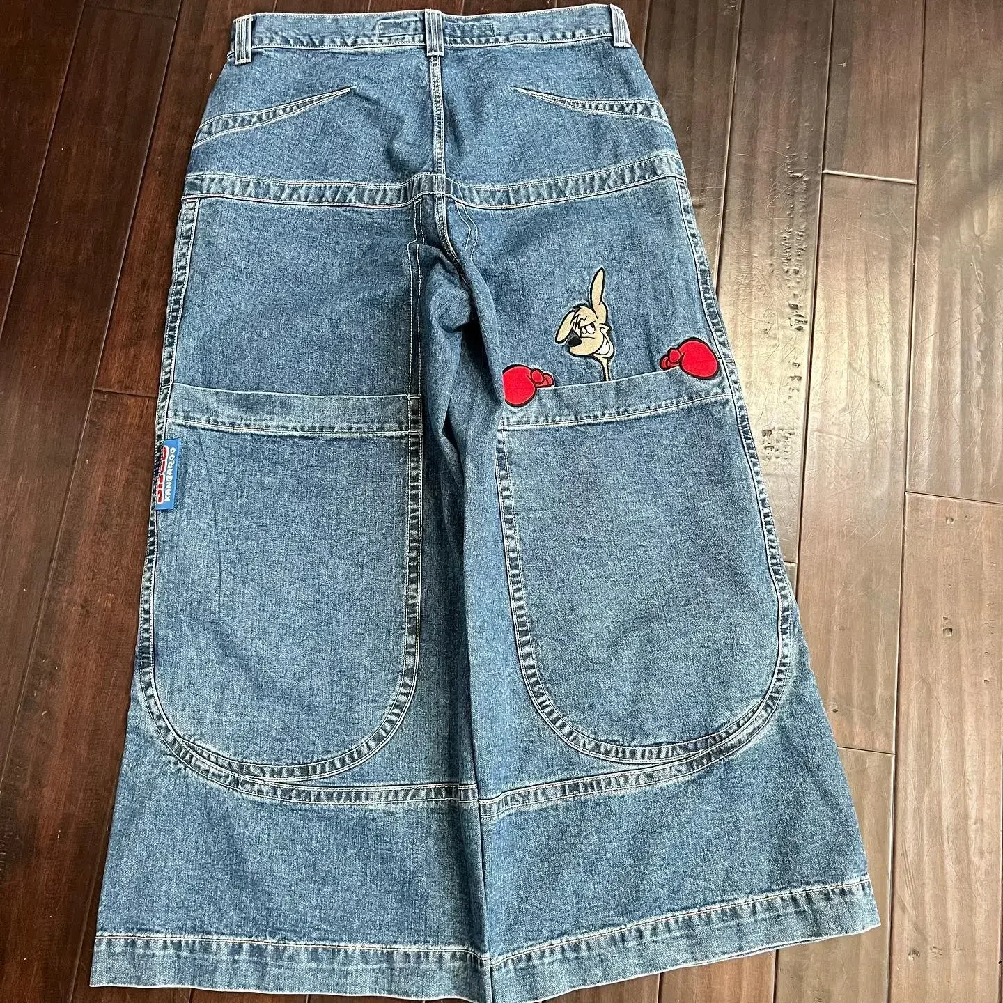 

Harajuku men women Casual wide leg jeans Y2K Vintage Baggy Jeans Men Embroidered Hip Hop High Quality jeans Goth streetwear