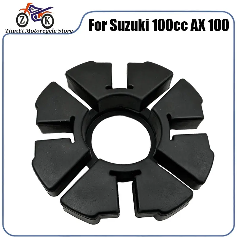 

AX100 ступица заднего колеса мотоцикла резиновый буферный блок для Suzuki 100cc AX 100 резиновые запасные части замена черный/желтый