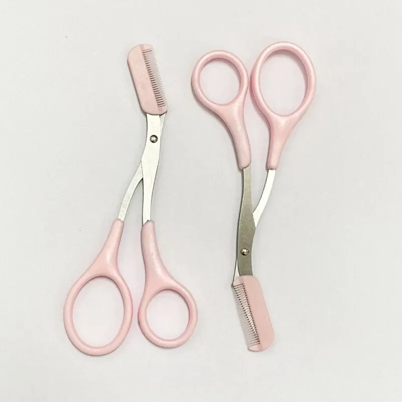 卸売眉毛トリミングナイフ眉毛顔かみそり女性のためのプロフェッショナル眉毛はさみコーム眉トリマースクレーパー Accesso