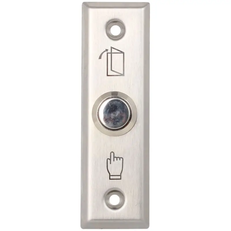 Metal Access Control No com Stainless Steel Switch Panel Push Door Release Exit Button