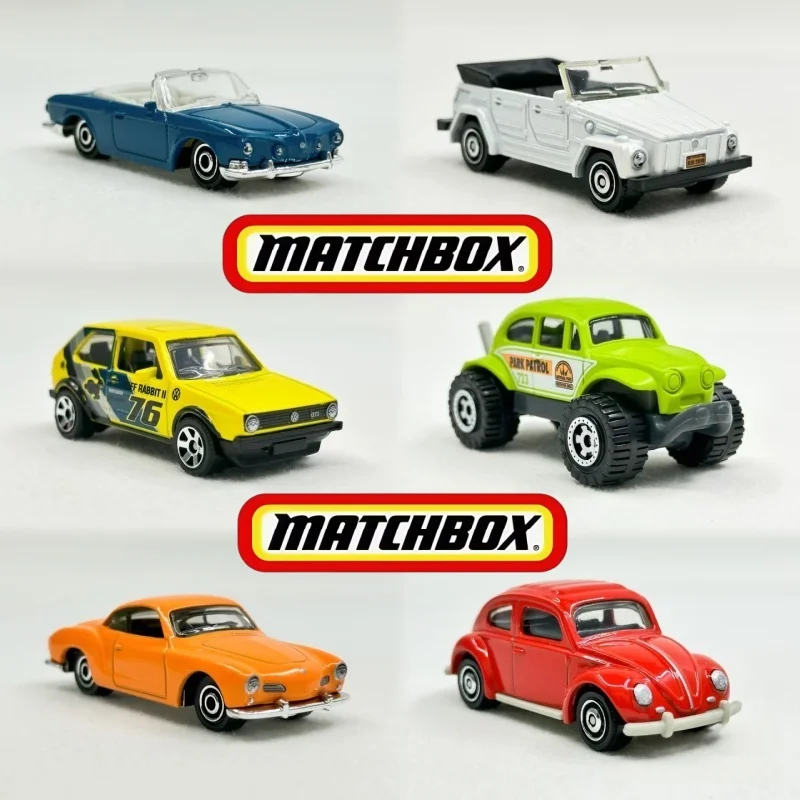 Carros em Miniatura Matchbox Volkswagen 70º Aniversário Origem Japão GGF12 Karmann Ghia Beetle Golf GTI MK1 Civic Type R Coleção
