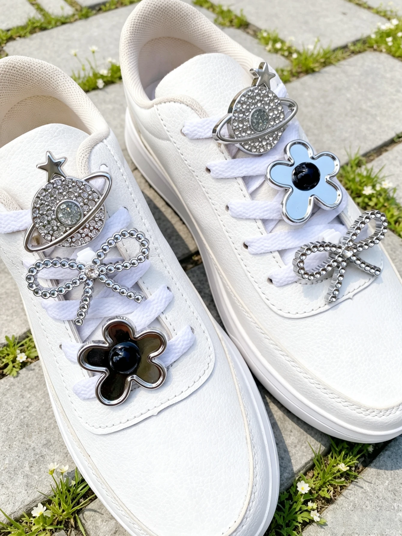 6-piece shoe decoration DIY casual shoe decoration - An interesting and multi-functional way to personalize your footwear