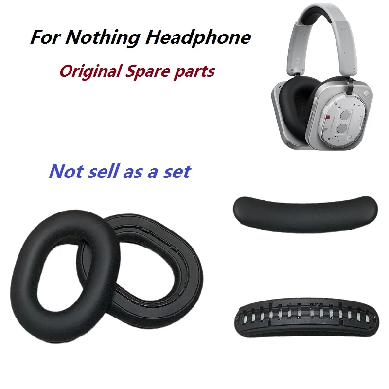 Original-Ohrpolster für Nothing Headphone 1, kabelloses HiFi-Headset, Ersatz-Ohrenschützer, Ohrpolster, Stirnband