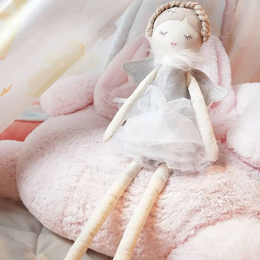 50cm Long-legged Fairy Dolls Nordic Style Children Smoothing Doll Plush Toys Baby Girls Sleeping Toys Room Decor Kids Gift