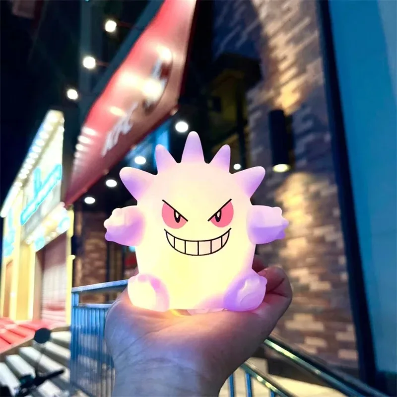 Anime Pokemon Night Light Gengar Pikachu LED Lamp Anime Figures Model Ornament Room Decoration Doll Kids Birthday Christmas Gift