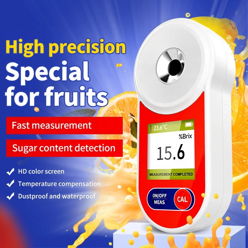 Hot-selling Portable Sugar Meter Sugar Brix 0-95% Refractometer For Sugar Fruit Juice Drinks Milk Etc.