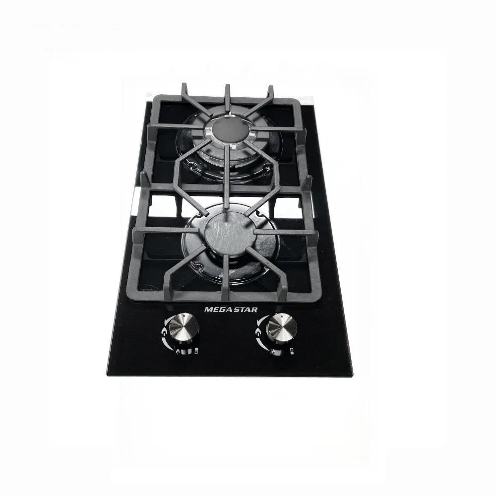 2 Burner Gas Cooker Class Energy Electric Gas Stove for Kitchen Cooking Table Top Built-In Cooktop for Hotels Households