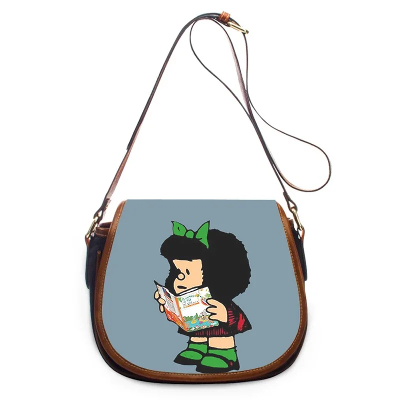 Cute cartoon Mafalda 3D Print New Fashion Women borsa a tracolla borse di lusso borse da donna borsa a tracolla con cerniera borsa a tracolla da