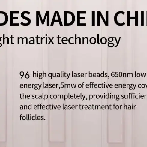 

HLKGO Лазерная шапочка для роста волос 96, диоды, портативный раствор для ухода за волосами для ежедневного лечения восстановления волос