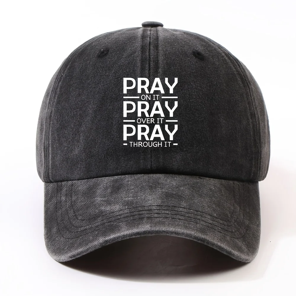 

Cotton baseball caps printed with prayer patterns are suitable for both men and women with sun protection and adjustable size.