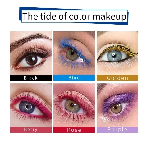 

Pudaier 4D Pure Silk Fiber Lash Mascara Makeup Waterproof Long Lasting Volume and Length Thick Lash Extension Makeup Eyelash