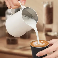 Milk Frothing Pitcher Latte Milk Frother Jug Barista spresso Stainless Steel Jars Coffee Shop Accessories