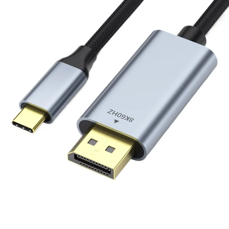 

8K Computer/Phone/TV Screen Mirroring Data Conversion Cable HD Video 1.4 Transmission Cable Type-C To DP Adapter