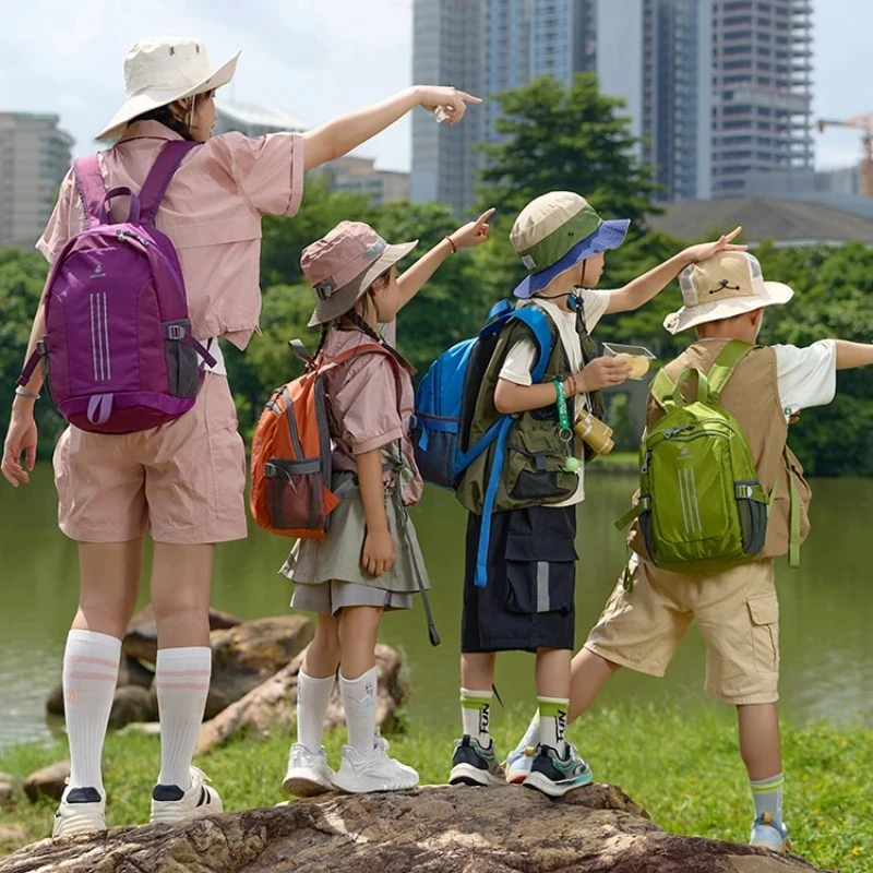 Fouvor pai-filho esportes mochila múltiplas cores caminhadas ao ar livre náilon à prova dwaterproof água sacos de escola alças mochila 3057-03