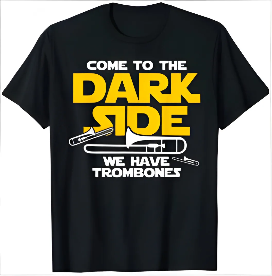 NEW! Funny Trombone Come to the Dark Side Musician Gift T-Shirt