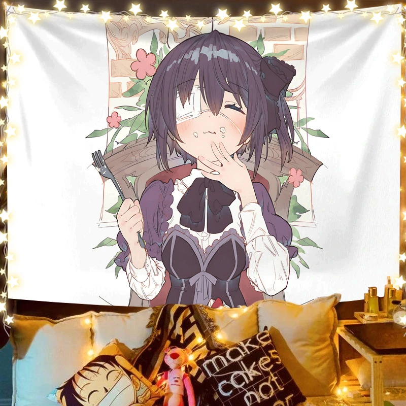 VIKAMA Rikka Takanashi Yuuta Tapestry Wall Hanging, 6 Designs, Wall Decor for Bedroom Living Room Dorm