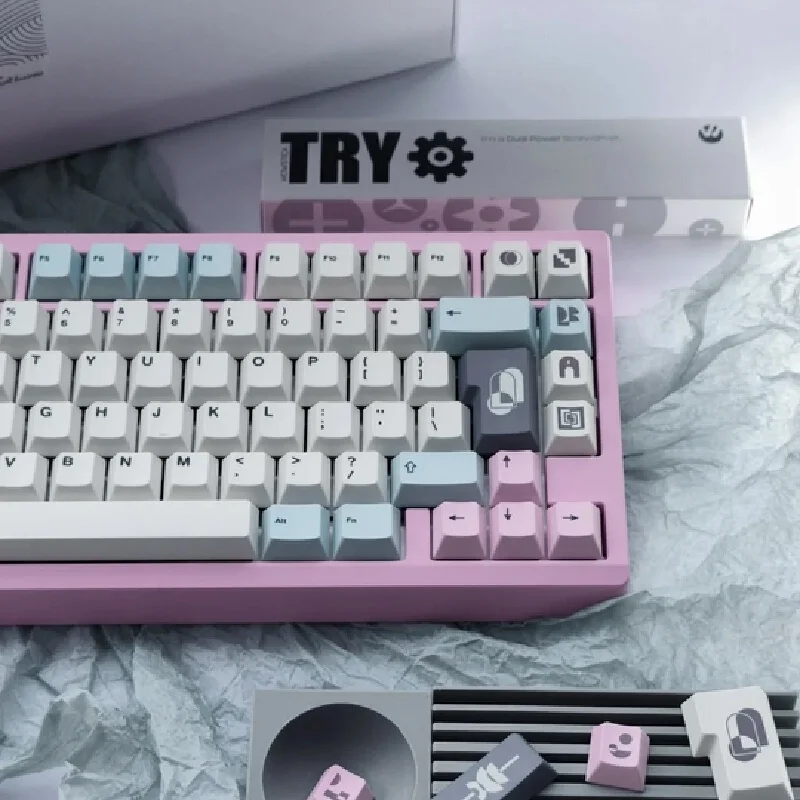 Shipkie Custom Keycaps Pbt Dye Sublimation Original Factory Height Hot Swappable For Mechanical Keyboard Gaming Enthusiasts Use