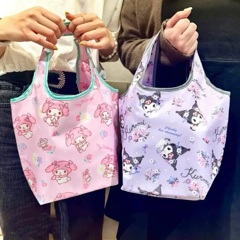 

1 шт. термосумка Sanrio Hello Kitty, экологичная, для девочек, для пикника, легкая, складная, маленькая, в японском мультяшном стиле
