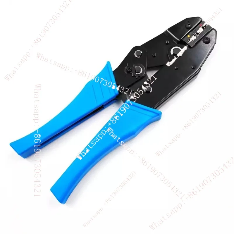

Pre-insulated terminal crimping pliers, manual ratchet wire and cable crimping clamp for copper and aluminum terminals LX-03C