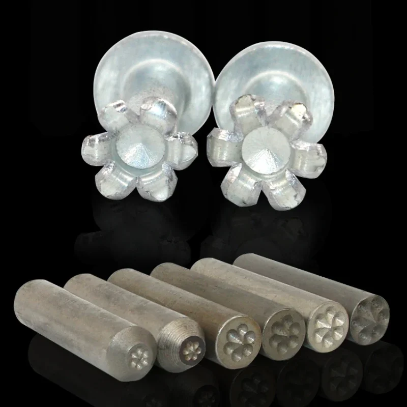 Semi-Tubular Rivet Punch 234567810 Corns Curling Flanging Willow Diced Flowering Tool Riveting Machine Chisel