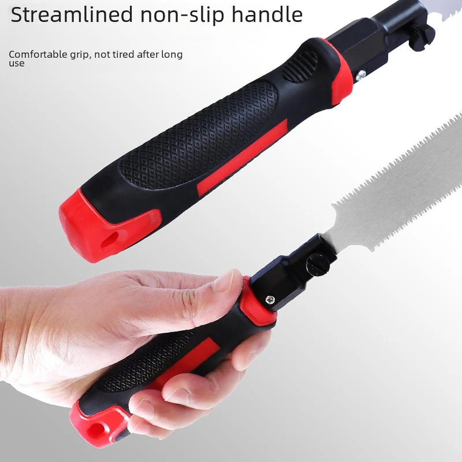 Double Sided Handsaw Garden Saw Quick Cutting Versatile Household Sturdy DIY Manual Tool Camping Survival Saw for Woodworking