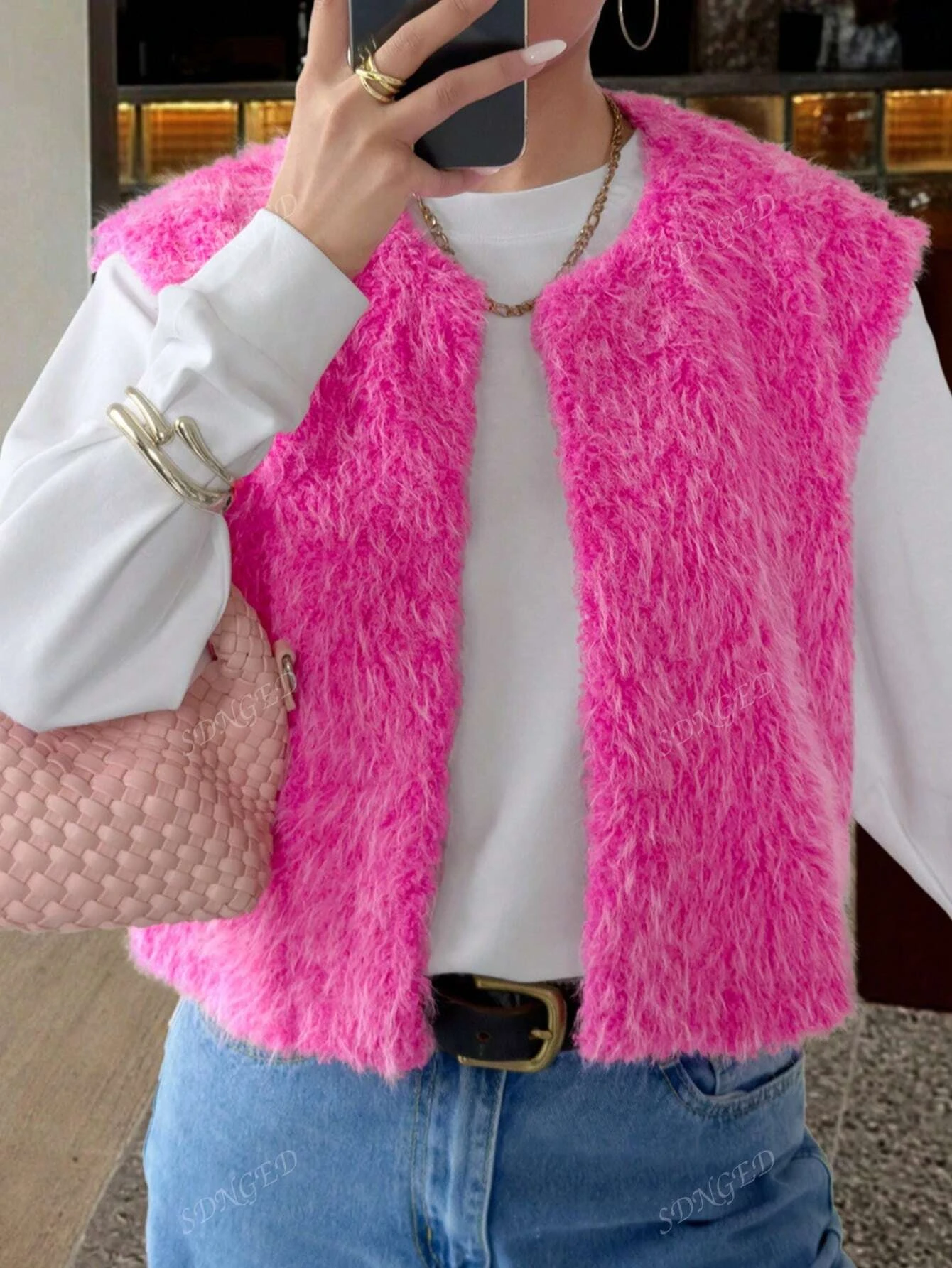 

Женский однотонный жилет свободного покроя, верхняя куртка, универсальный удобный осенний кардиган, жилет свободного покроя, верхняя куртка