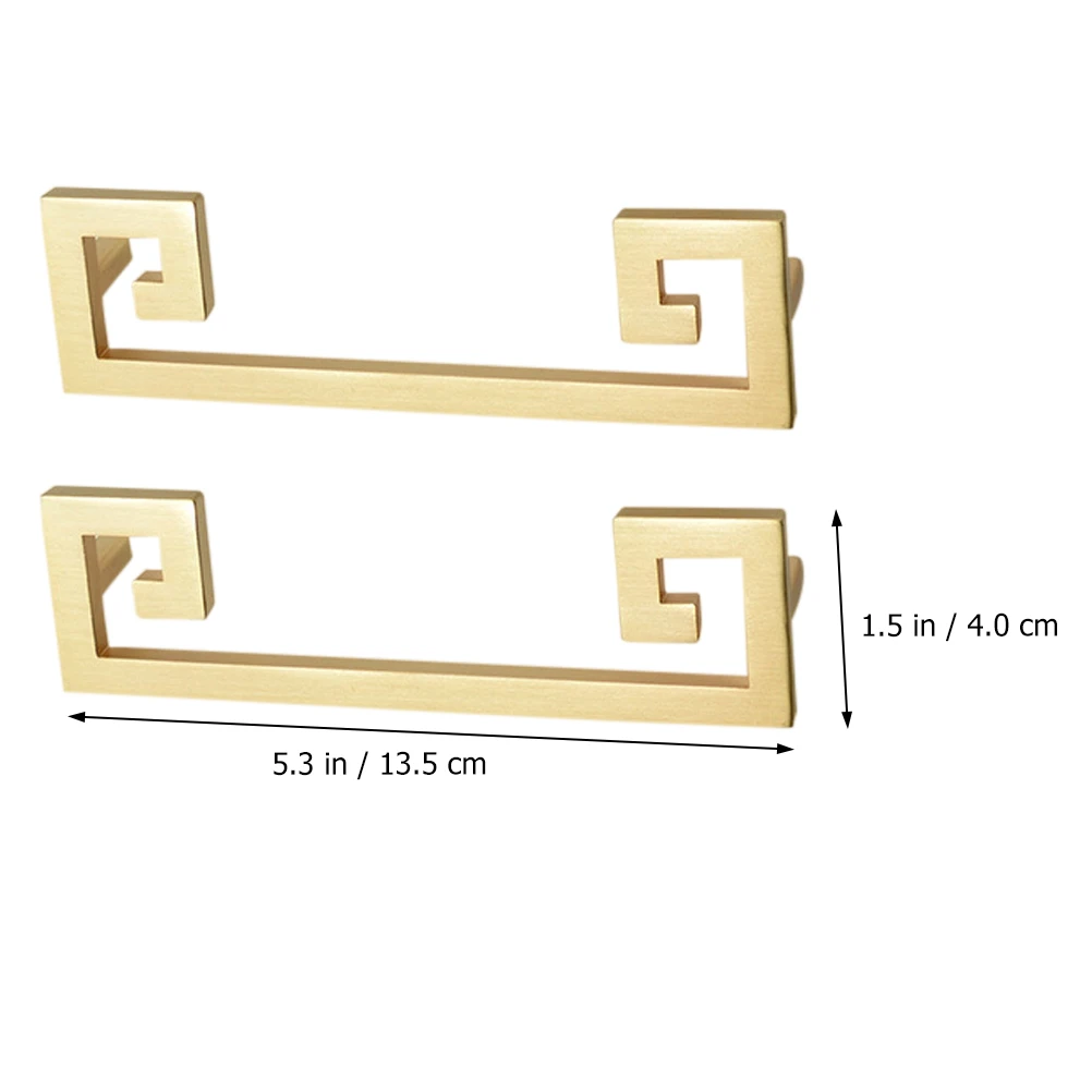 

2pcs Zinc Alloy Cabinet Door Handles Style Wardrobe Handles Drawer Pulls Retro Door Knobs Simple Installation