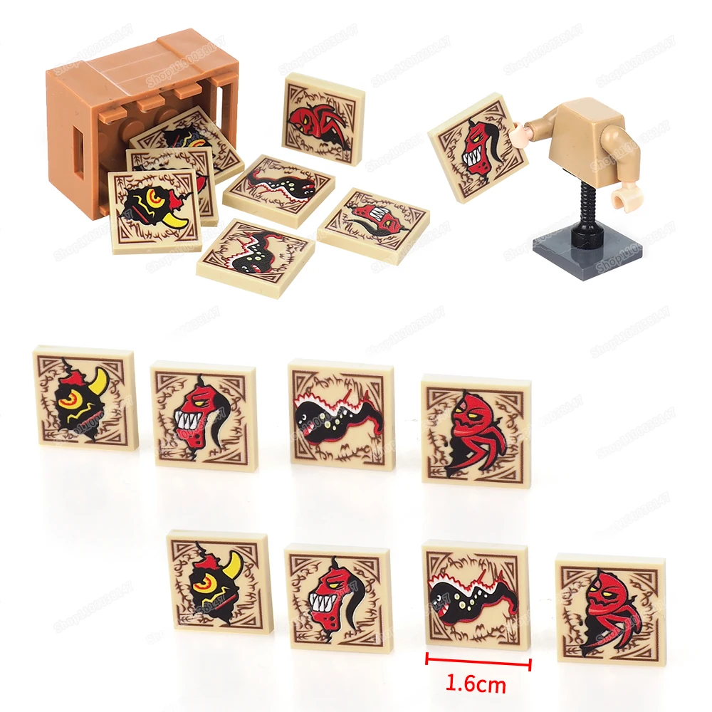 Carreaux College Magic Seal Pattern 2x2 Moc, 3068 nuits de construction, SAFCruel RevGrass, Warcraft, figurines maléfiques, modèles, pièces, cadeau, jouet à faire soi-même