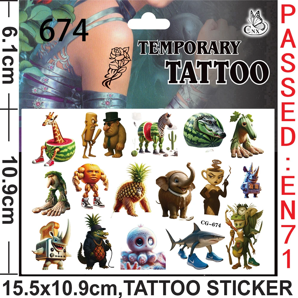 ملصقات وشم Brainrot الإيطالية هدايا الحفلات الهدايا التذكارية لأعياد ميلاد الأطفال لعبة تزيين حقيبة جودي حشو عيد الميلاد