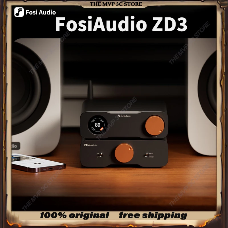 

FosiAudio ZD3 Balanced Audio DAC Decoder Hifi Audiophile Bluetooth Decoder Preamp ES9039Q2M HIFI Desktop Power Amplifier PC