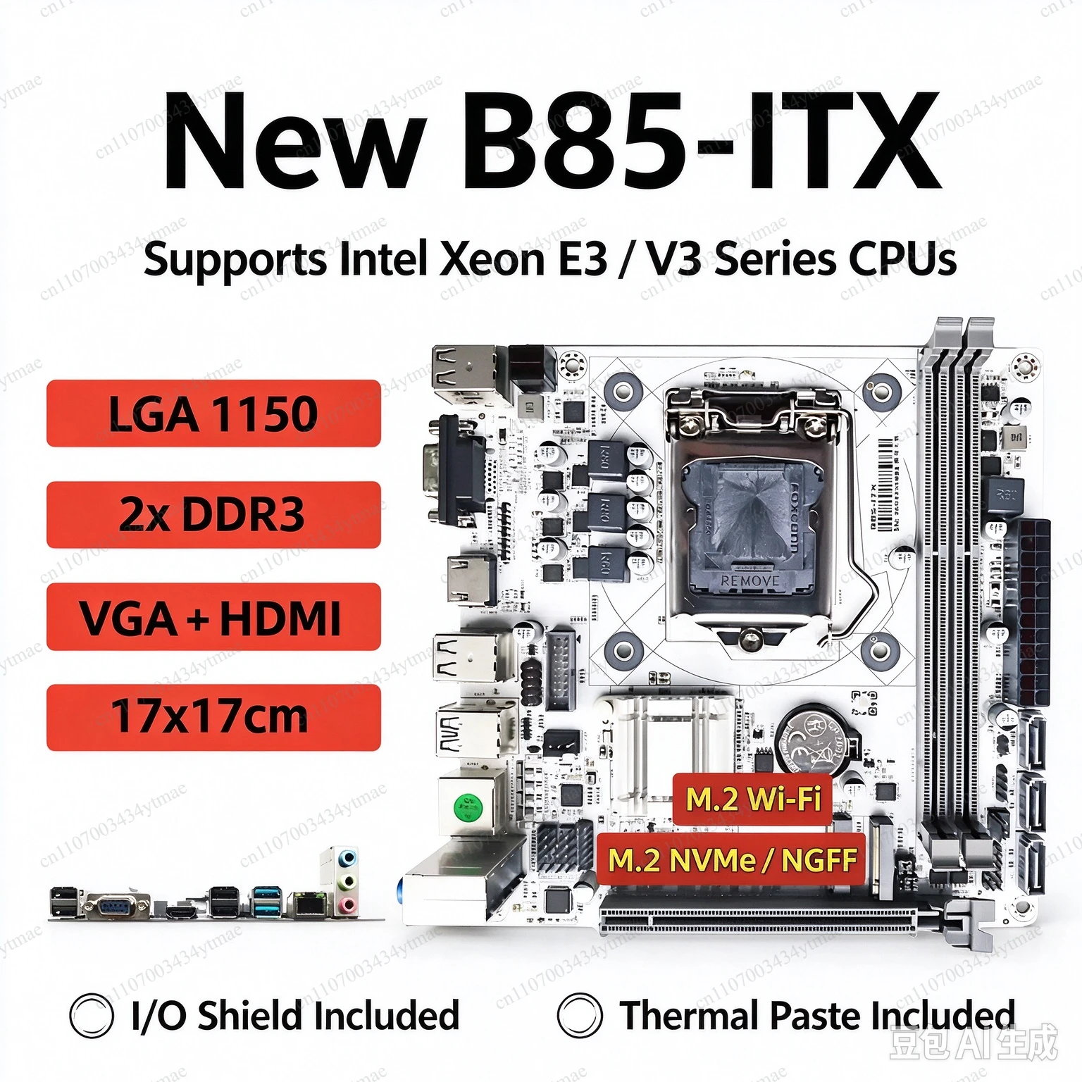 B75 B85 H310 H510 H61S H81S Mini ITX Desktop Motherboard With M.2 Slot - view 3