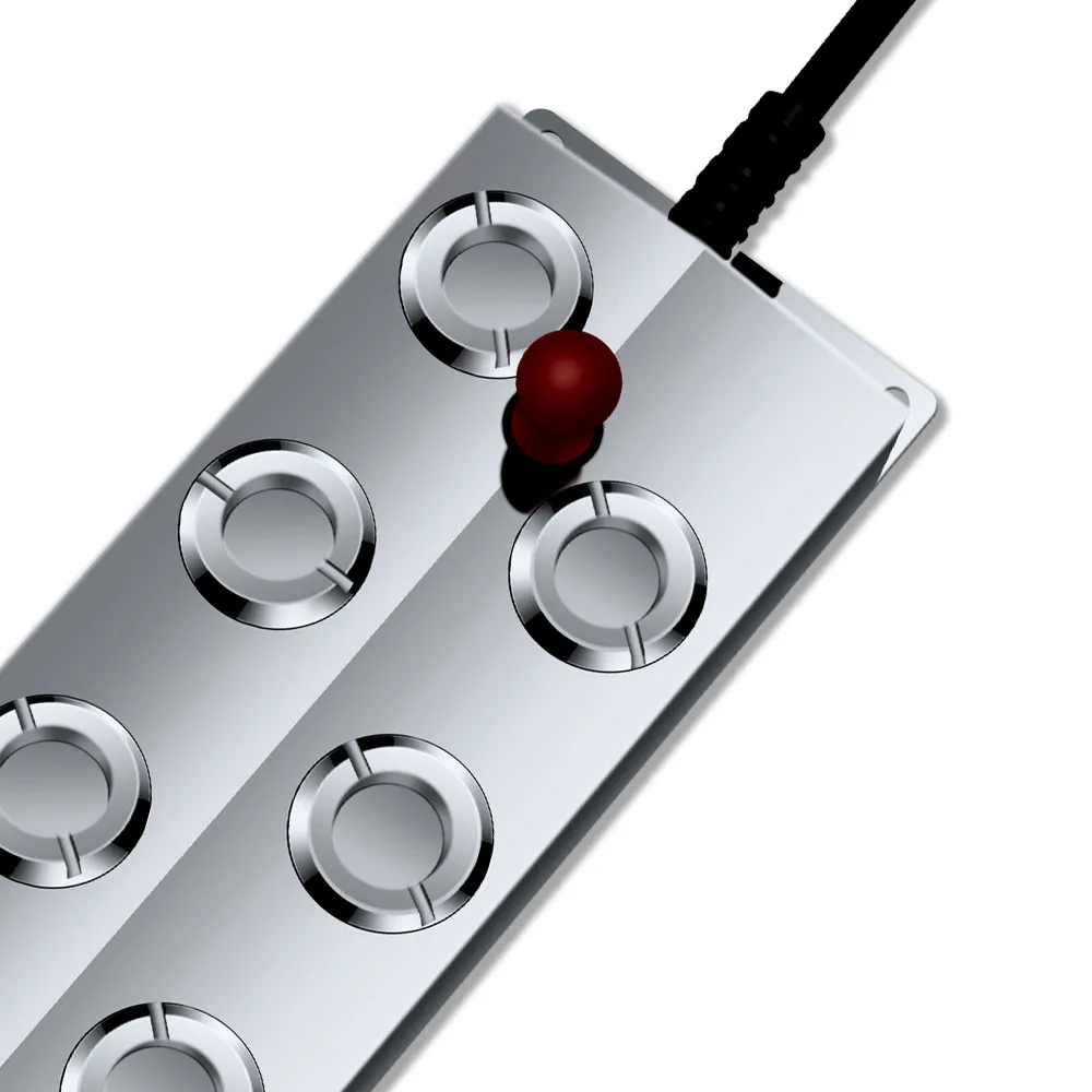 مرذاذ ووترسكيب مزود بـ 6 رؤوس ومزوّد بـ DC48V يعمل بالموجات فوق الصوتية مع محول 110 فولت 220 فولت