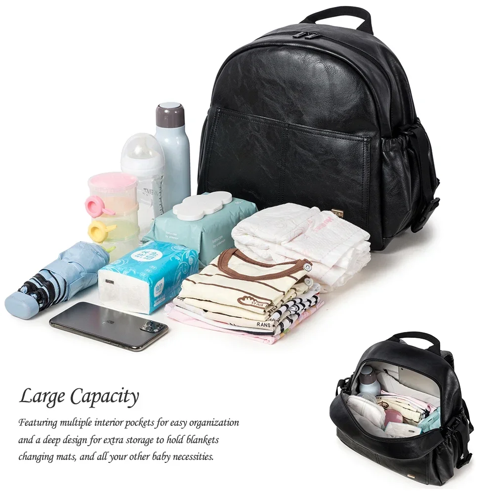 Large Waterproof Diaper Bag Backpack for Moms 3