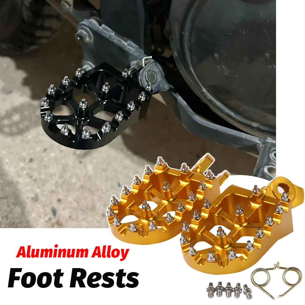 Foot Pegs Footpeg Pedals Rests For Yamaha Tenere 660 XT660Z XT660R For Suzuki RMZ250 RMZ450 RMX450Z RM125 For Coleman CT200EX